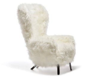 GUELFO FUR - Bergere fake fur armchair high-back by Opinion Ciatti - view 2
